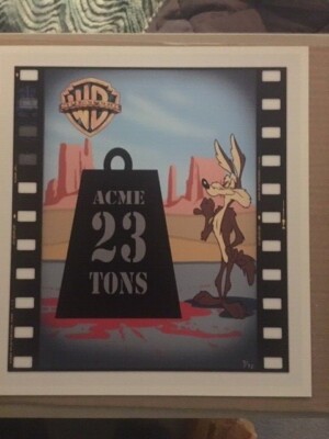  James Cauty Warner Bros Splatter - Blood and guts cartoons Limited Edition New.