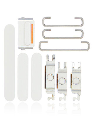 Replacement Hard Buttons Power Volume Switch Compatible For iPhone 12 Mini White