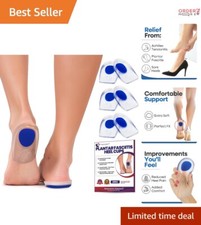 Gel Heel Pads Silicone Large 3 Pairs Pain Relief Inserts For Sore Feet