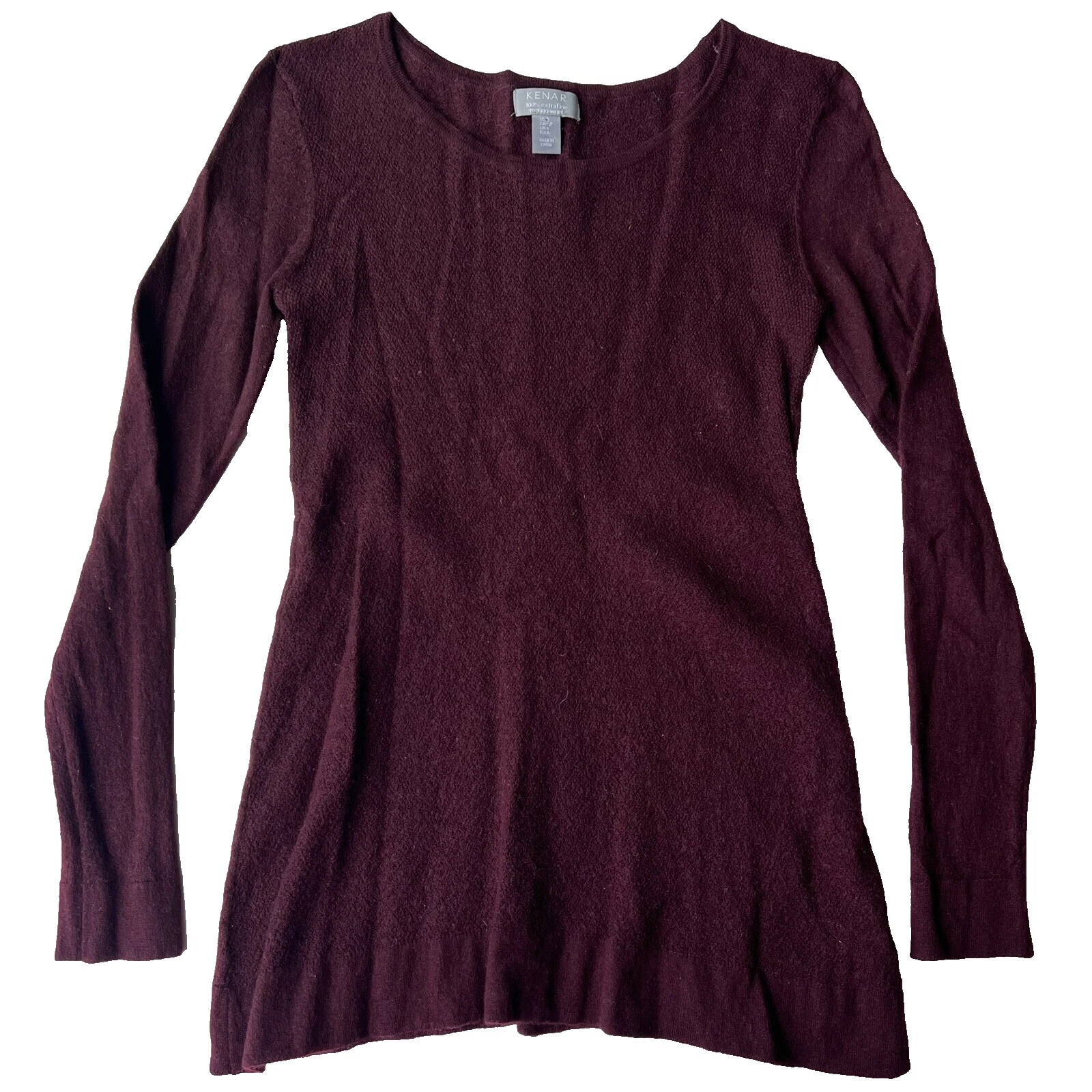 Mistura de lã sólido Suéteres Kenar para mulheres