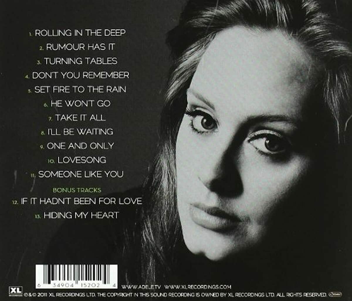 21 (Limited Edition - Plus 2 Bonus Tracks) (Audio CD) Adel | eBay