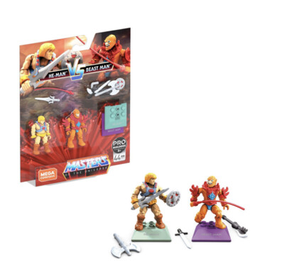   Mega Construx Pro Builders MOTU Masters of the Universe He-Man Vs Beast Man