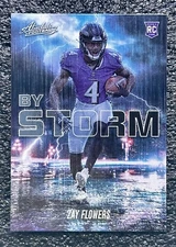 2023 Panini Absolute Zay Flowers #BST-11 By Storm Rookie RC Baltimore Ravens