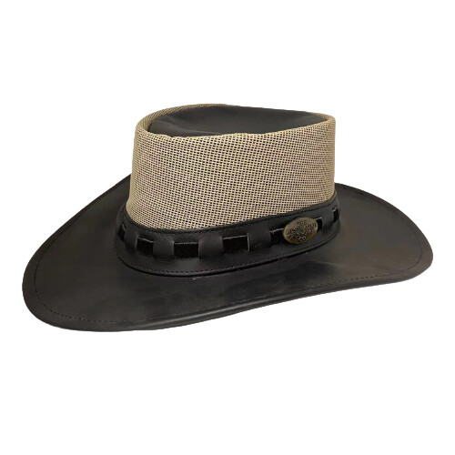 Australian Bush Hat Buffalo Leather Aussie Outback Cowboy Akubra