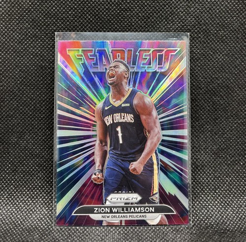 Zion Williamson FEARLESS SILVER PRIZM 2021-22 Panini Prizm Basketball #1 NBA