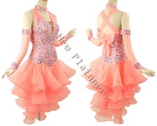 L2637women ballroom Specialty Rhythm/ Latin dress UK 8 US 6 pink