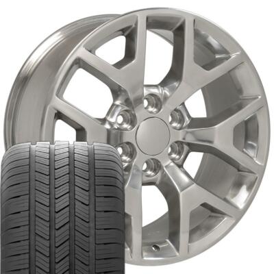 20 inch Polished 5656 Rims & Goodyear Tires Fit GMC Yukon Sierra Honeycomb