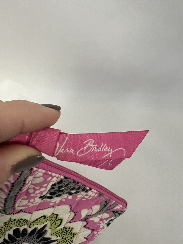 Vera Bradley Priscilla Pink Bouquet Cosmetic Bag Retired Pouch Lined eBay
