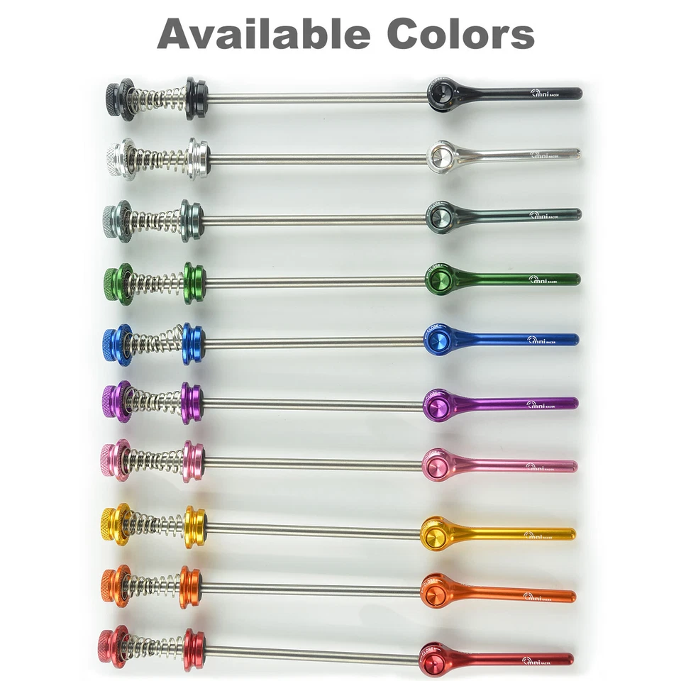 OMNI Racer WORLDS LIGHTEST RACE-Lite Titanium Road Wheel Skewers 46g: ORANGE - Image 2 of 4