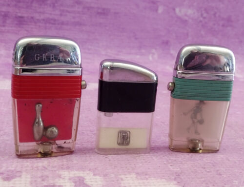 Lot of 3 Vintage Lighters Scripto Vu Bowling Red Green Ritepoint PPG Akron Ohio - 第 1/13 張圖片