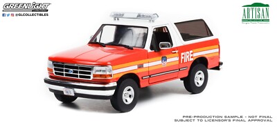 Greenlight 1:18 - 1996 Ford Bronco - FDNY – Artisan Collection
