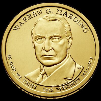 2014-D Warren G. Harding Presidential Dollar ''Brilliant Uncirculated'' Mint Coin