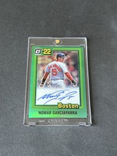 Nomar Garciaparra 2022 Donruss Optic Retro 1981 Signatures Green Prizm 4/5 Auto