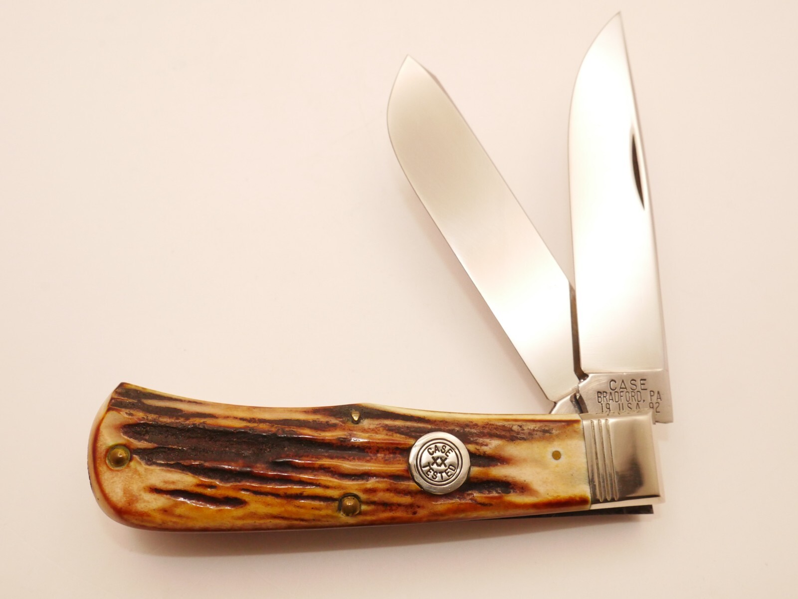 Case Classic 5223 Jumbo Trapper Amazing India Stag Handles CC Shield 1 of 183