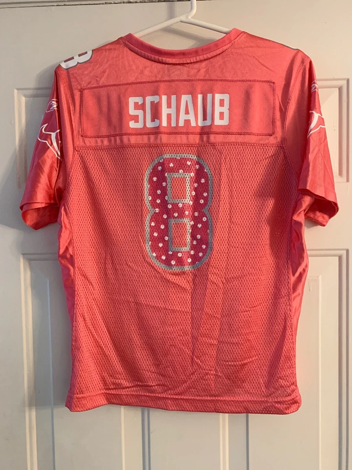 Camiseta deportiva para mujer Houston Texans Matt Schaub #8 rosa Reebok NFL talla grande L Foto 2 de 4