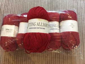 red aran wool