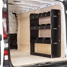 Renault Trafic L1 (SWB) 2015+ Driver Side Rear HEXABOARD Van Racking Shelving