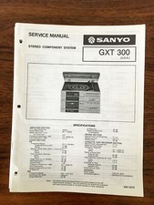 Sanyo GXT 300 Stereo Music System Service Manual *Original* #2