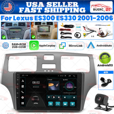 For Lexus ES300 ES330 2001-2006 Android 13 32GB Car Stereo Carplay Radio GPS DSP