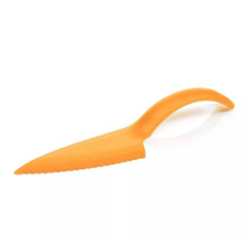 Tupperware Cut n Serve Wedge Cake Pie Slicer Cutter Orange New
