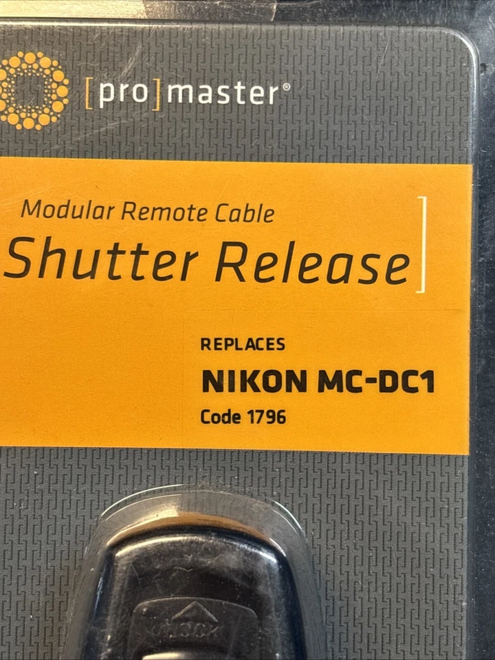 Promaster #1796 Modular Remote Cable Shutter Release For Nikon MC-DC1 NEW - Image 2 of 4