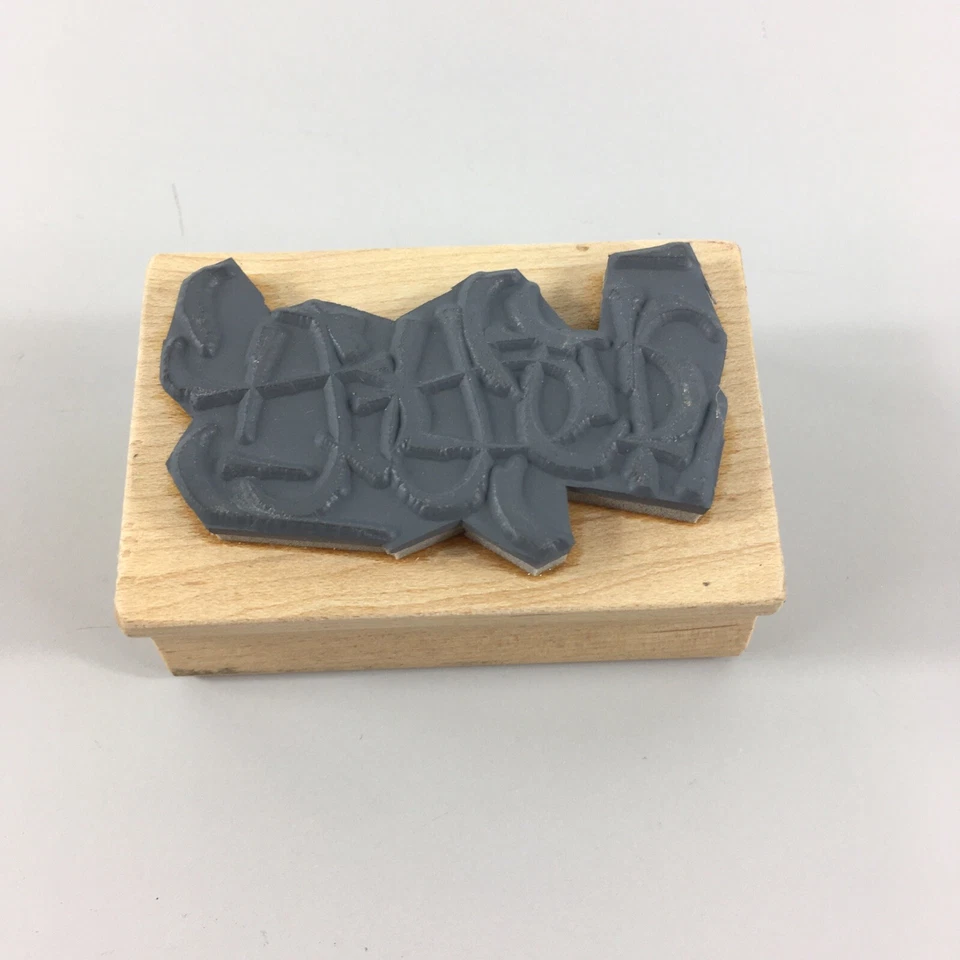 Sello de goma magenta líneas abstractas diseño de fondo I-0277 2,75" x 1,75" WM Foto 4 de 4