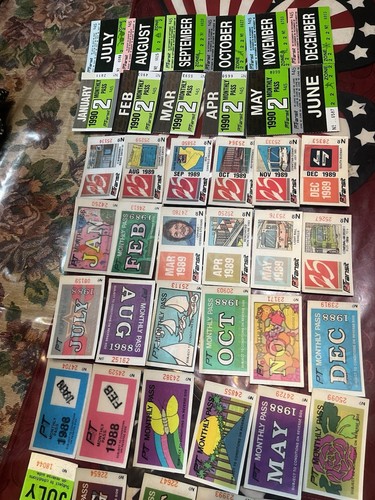 Vintage Pittsburgh Port Authority Hologram Bus Pass Large Lot Penguins Steelers - Picture 3 of 16