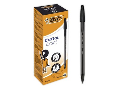 Bic 992603 Kugelschreiber Cristal Exact, Strichfarbe: schwarz