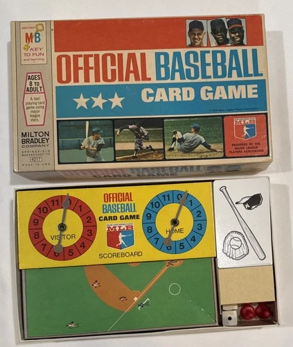 Vintage - 1970 Milton Bradley Official MLB Baseball Card Game - Complete Game