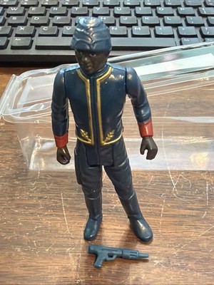 Vtg Star Wars Bespin Security Guard Black Complete Action Fig 1981 Kenner *Mint*