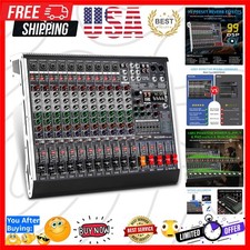 12 Channel Audio Mixer Professional Sound Mix...