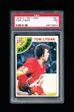 1978 OPC HOCKEY 97 TOM LYSIAK PSA 7 NEAR MINT ATLANTA FLAMES
