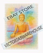 500 piece jigsaw puzzle Rainbow lotus Buddha chakra harmony yoga