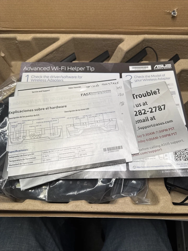 TUF gaming WiFi 6 Router ( TUF-AX4200) Dedicated Gaming Port In Box - Image 4 of 4