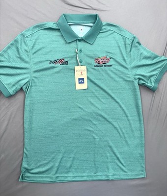 Joe Gibbs Racing Interstate Batteries Polo Red Head Short Sleeve Size Large NWT
