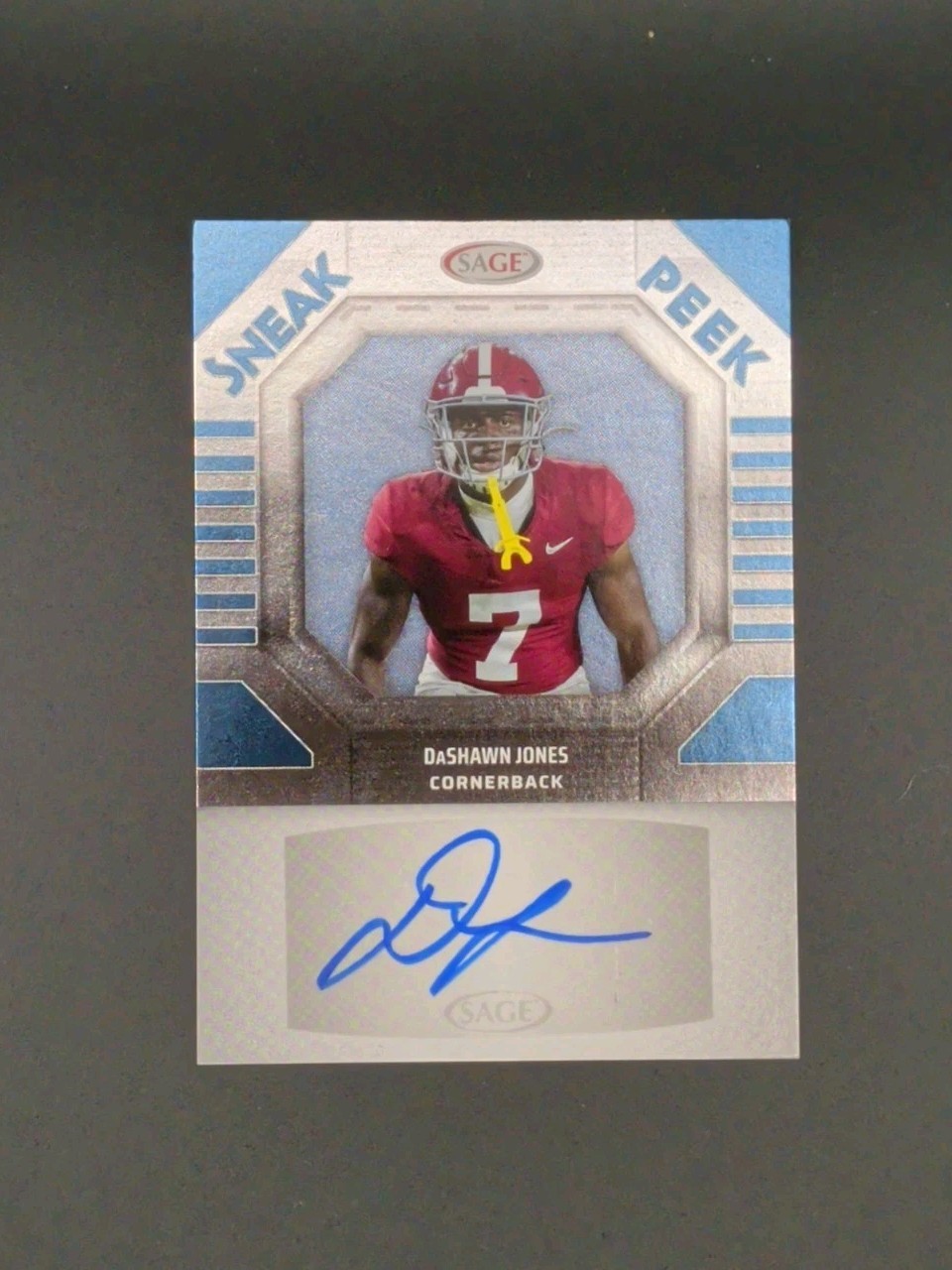 2025 Sage Low Series - Sneak Peek Autographs DaShawn Jones #SPA-DJ Blue (AU, RC)