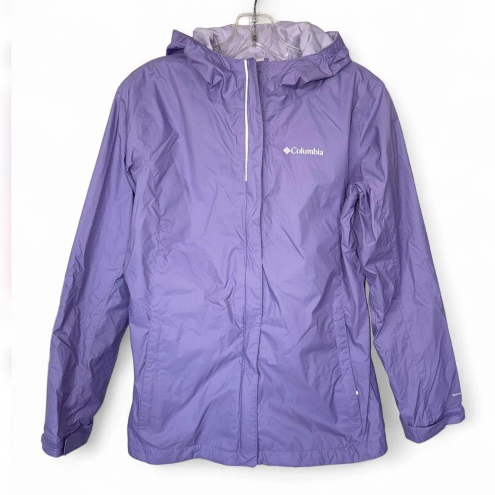 Columbia Omni Tech Rain Jacket Girls XL 18 20 Youth Purple Hooded Waterproof
Opens in a new window o