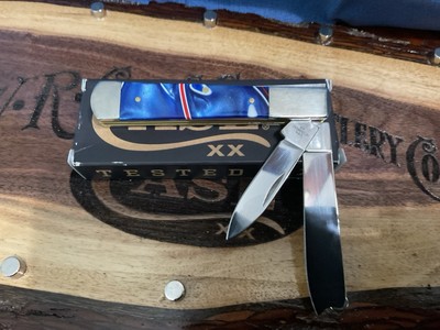 CASE XX USA PATRIOTIC KIRINITE ONE ARM MAN RAZOR KNIFE 102005 RAZ