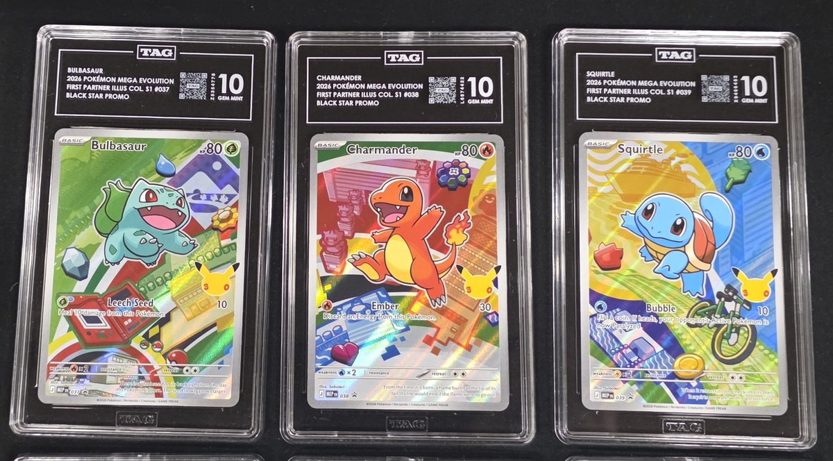 First Partner Series 1 Promo Set 9x All TAG 10 Charmander
