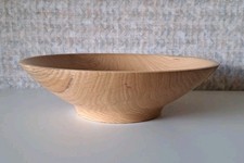 Schöne gedrechselte Schale aus Eiche,  Handarbeit, Unikat, Durchmesser 31 cm