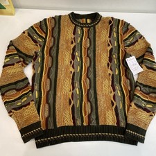 Coogi Men's Vintage 90s Sample 3D Jumper Sweater Knit Size XL - NEW UNWORN