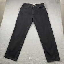 VTG Levi's 550 Relaxed Fit Jeans Men's 38x34 Measured 36x34 Black