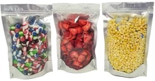 Clear Front Resealable Mylar Bags - 5 Mil - 6" x 9" x 3" Gusset Zip Seal Stan...