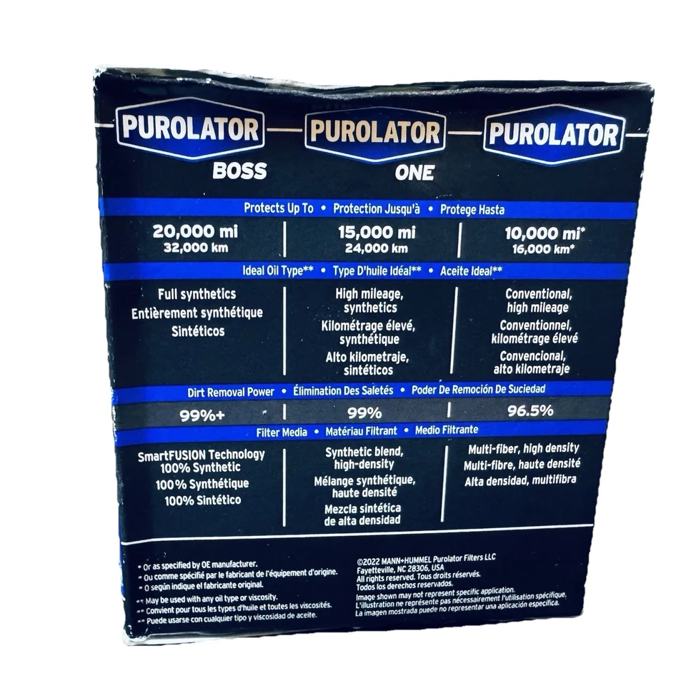 Масляный фильтр Purolator BOSS PBL14461 максимальная защита двигателя 20 000 миль - Изображение 2 из 4