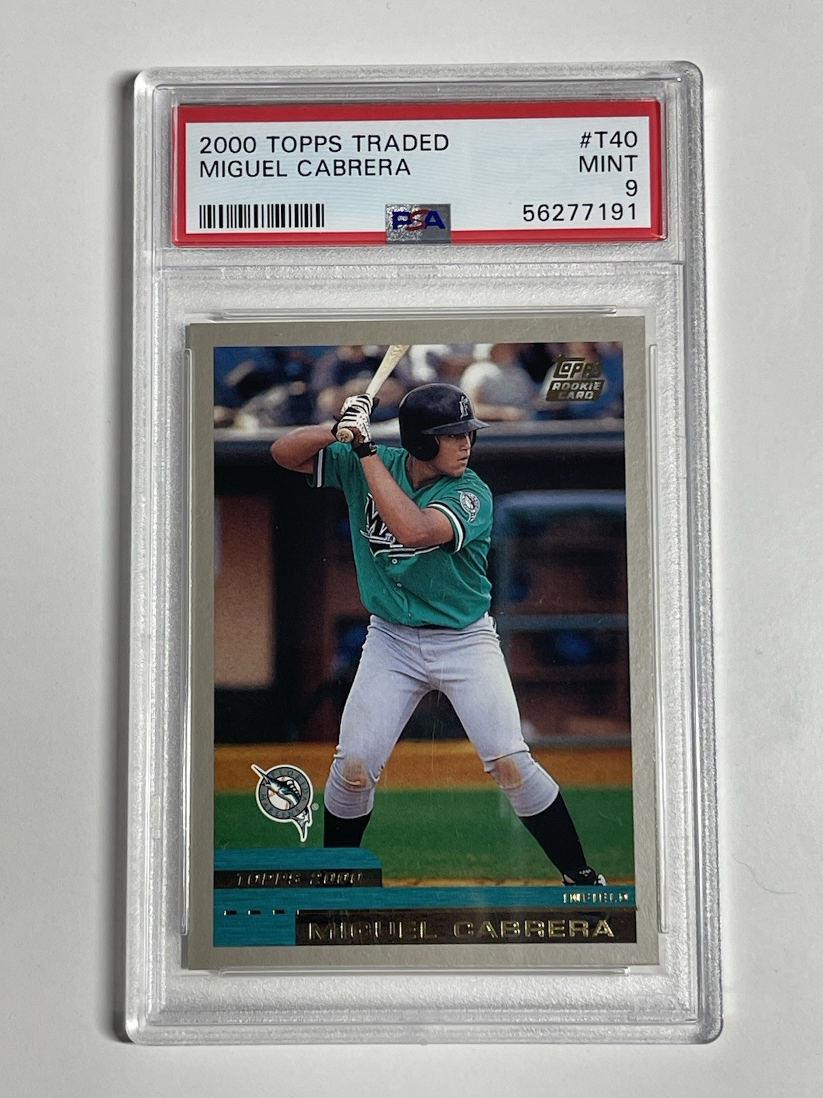 2000 Topps Traded - Miguel Cabrera #T40 (RC) PSA 9