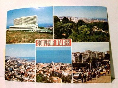 Algerien. Souvenir d' Alger. Alte Ansichtskarte / Postkarte farbig, gel. 1987. 5
