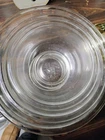 Vintage Set of 3 PYREX Clear Nesting Mixing Bowls Glass Set 322 323 325