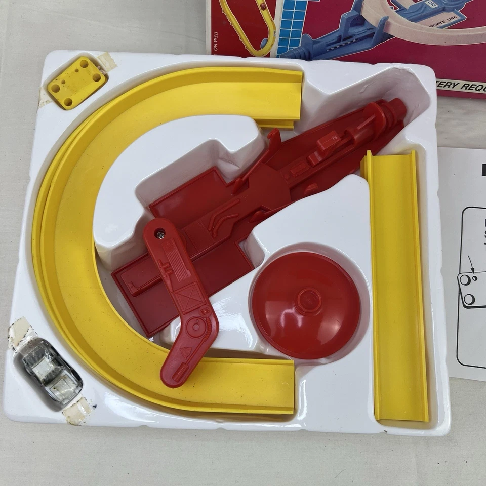 Vtg 1989 Micro Action Funrise 42” Race Track W Power Thruster New Open Box - Image 2 of 4