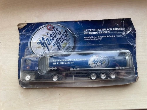 Renault Truck Semi Truck Maisel's White Blue Black 1:87 Model Car Grell Advertise