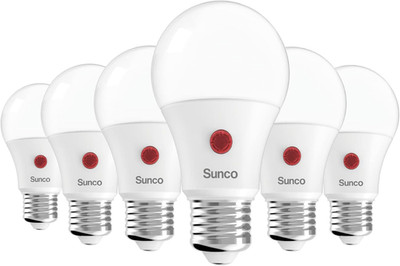 Sunco 6 Pack Dusk to Dawn Light Bulbs Outdoor A19, Photocell Automatic for Exter